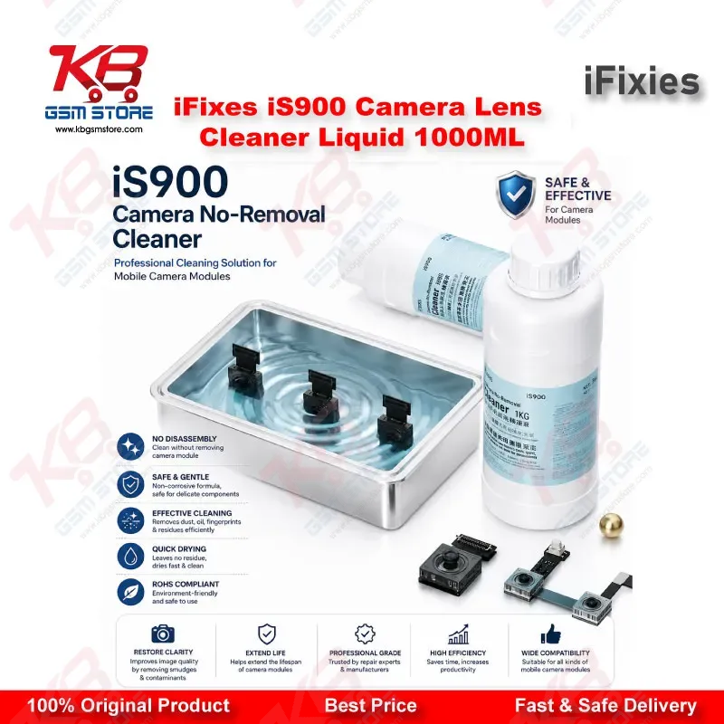 iFixes iS900 Camera No-Removal Cleaning Liquid 1000ML – Black Spot & Watermark Remover