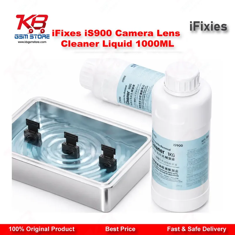 iFixes iS900 Camera No-Removal Cleaning Liquid 1000ML – Black Spot & Watermark Remover