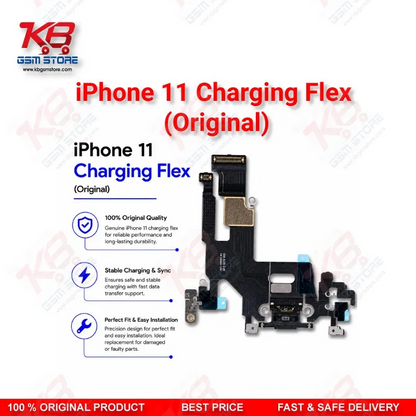 iPhone 11 Charging Flex Cable Original – Lightning Dock Connector Assembly with Mic & Antenna