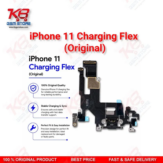 iPhone 11 Charging Flex Cable Original – Lightning Dock Connector Assembly with Mic & Antenna