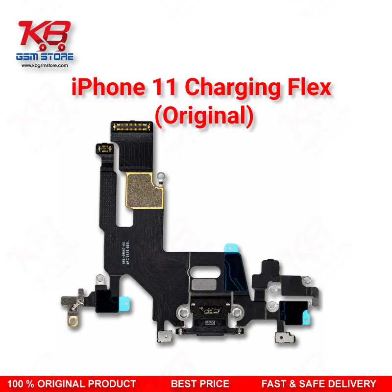 iPhone 11 Charging Flex Cable Original – Lightning Dock Connector Assembly with Mic & Antenna
