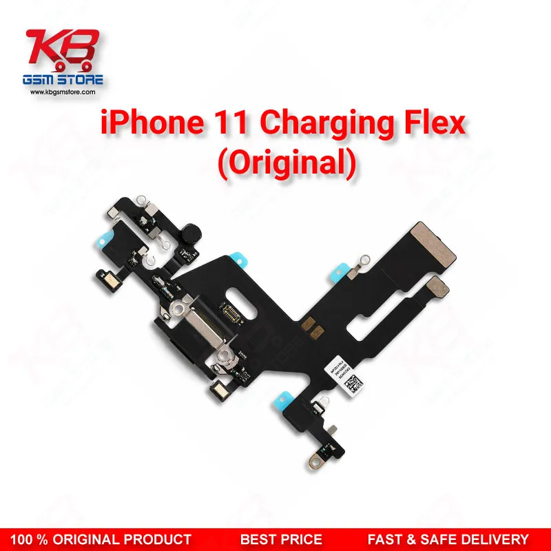 iPhone 11 Charging Flex Cable Original – Lightning Dock Connector Assembly with Mic & Antenna