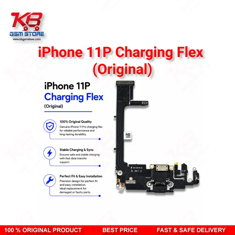 iPhone 11 Pro Original Charging Flex Cable – Lightning Dock Connector Replacement