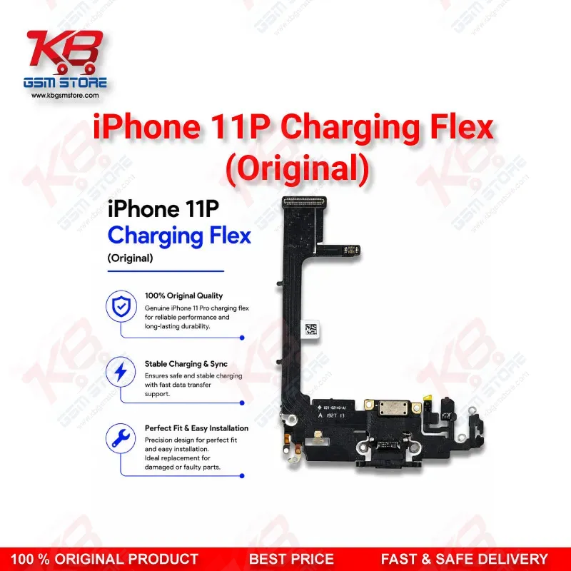 iPhone 11 Pro Original Charging Flex Cable – Lightning Dock Connector Replacement