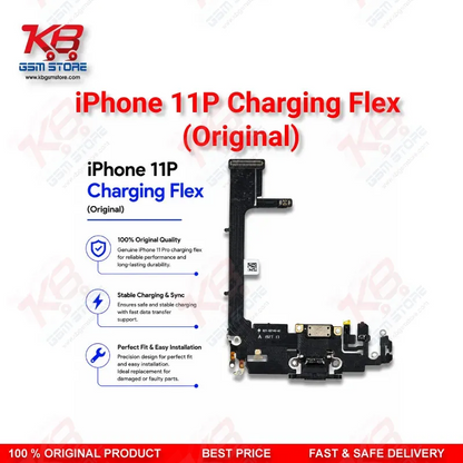iPhone 11 Pro Original Charging Flex Cable – Lightning Dock Connector Replacement