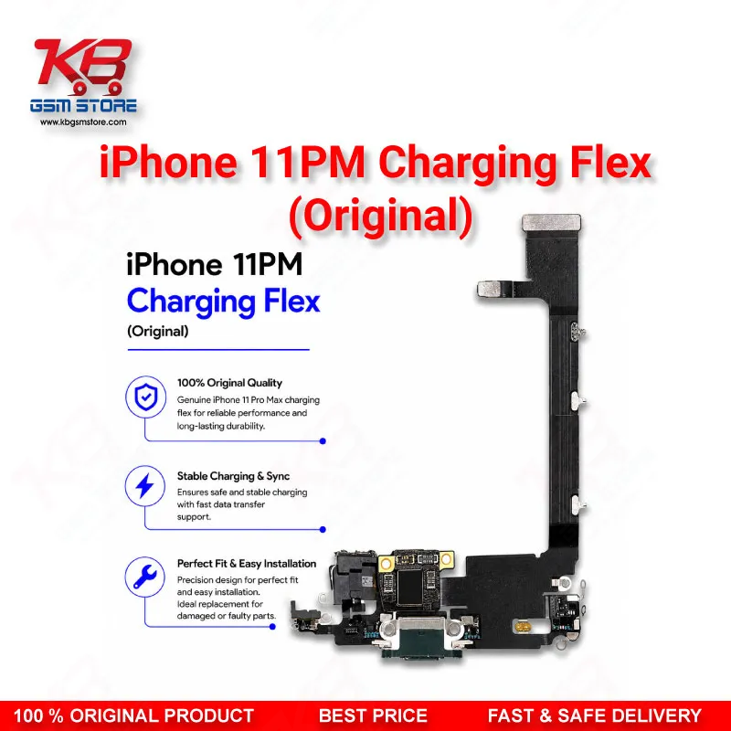iPhone 11 Pro Max Original Charging Flex Cable – Lightning Port Replacement