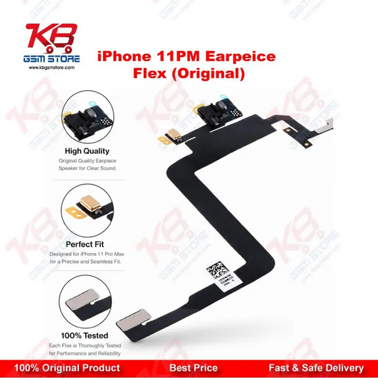 iPhone 11 Pro Max Earpiece Flex Cable (Original) – Ear Speaker with Proximity & Light Sensor