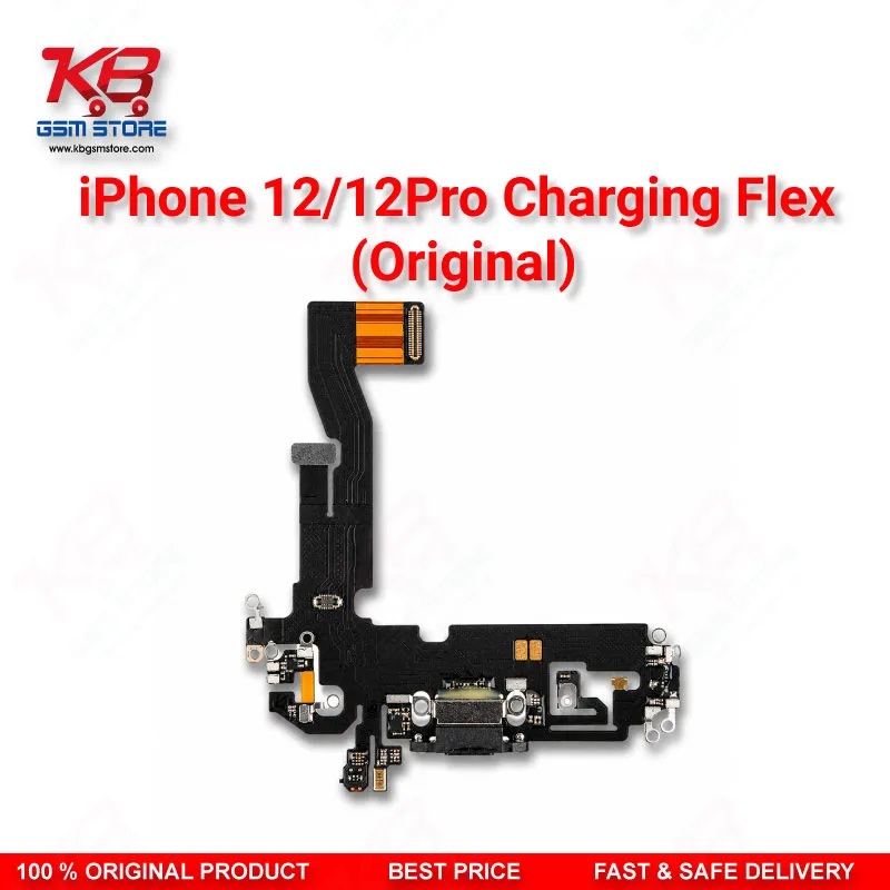 iPhone 12 / 12 Pro Charging Flex Cable (Original) – Lightning Dock Connector Assembly