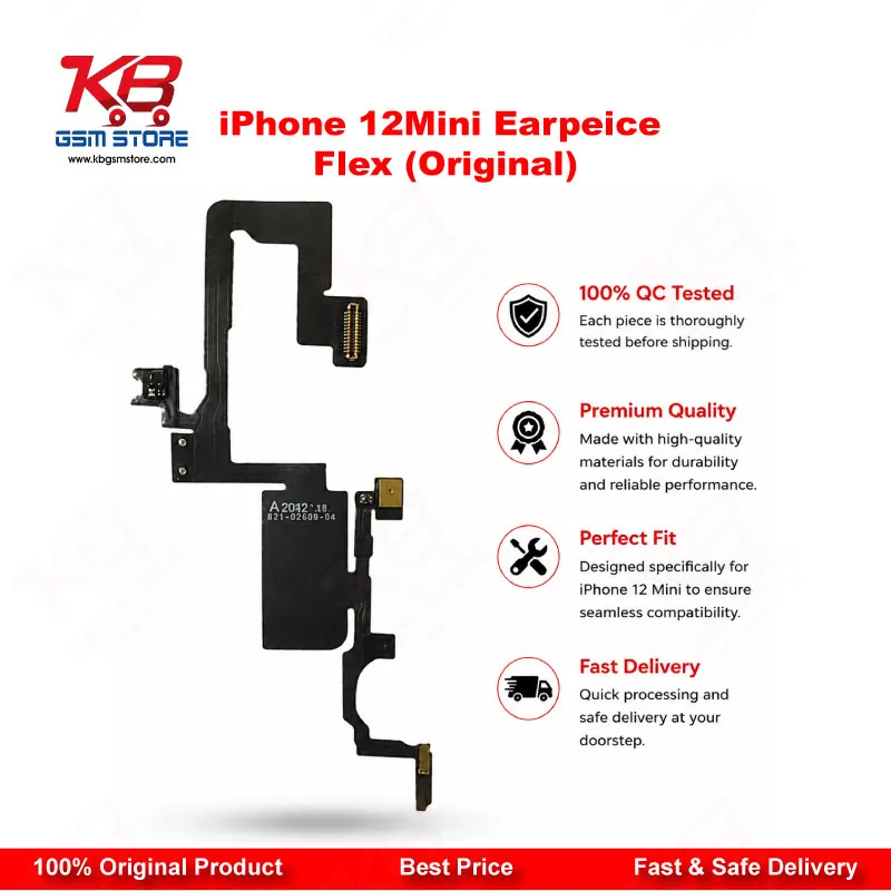 iPhone 12 Mini Earpiece Flex Cable (Original) – Ear Speaker with Proximity Sensor