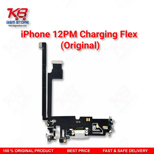 iPhone 12 Pro Max Original Charging Port Flex Cable (Dock Connector + Mic)