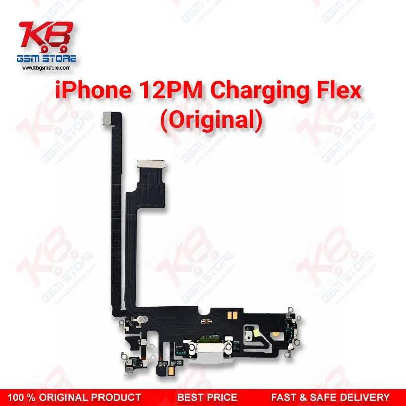iPhone 12 Pro Max Original Charging Port Flex Cable (Dock Connector + Mic)