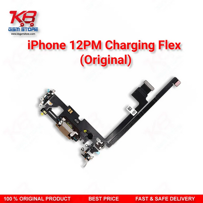 iPhone 12 Pro Max Original Charging Port Flex Cable (Dock Connector + Mic)