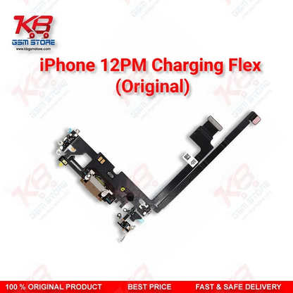 iPhone 12 Pro Max Original Charging Port Flex Cable (Dock Connector + Mic)