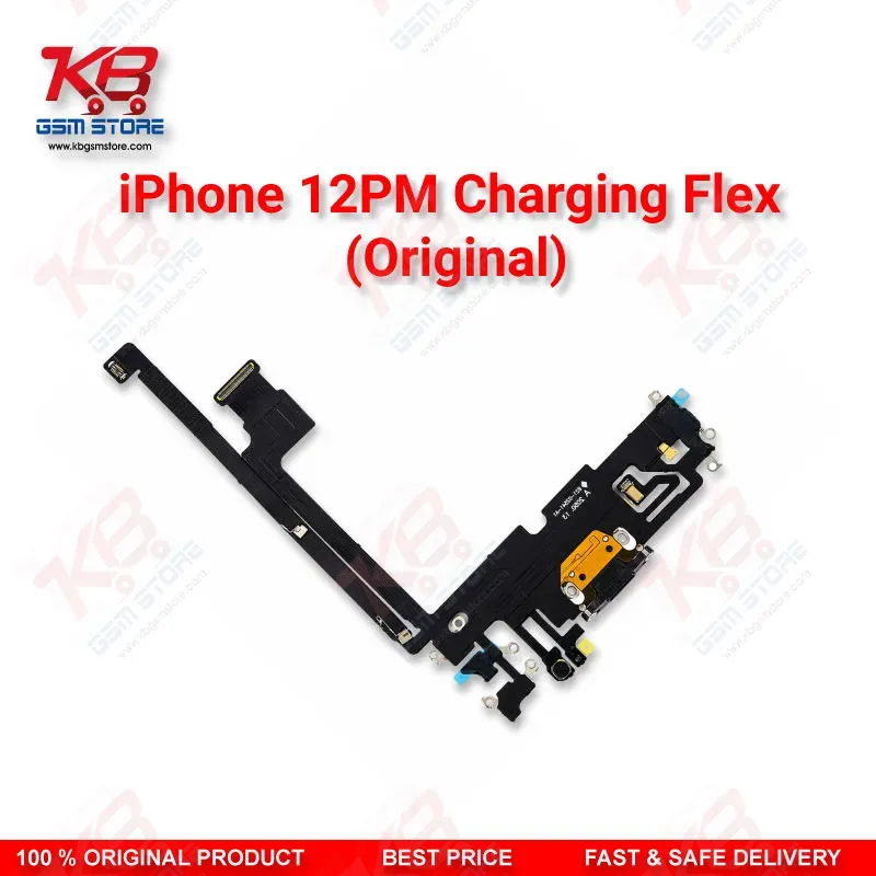 iPhone 12 Pro Max Original Charging Port Flex Cable (Dock Connector + Mic)
