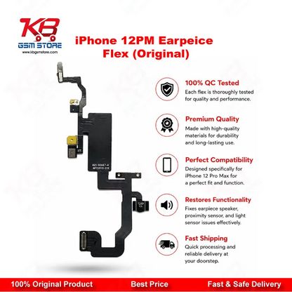iPhone 12 Pro Max Earpiece Speaker & Proximity Sensor Flex Cable (Original Quality)