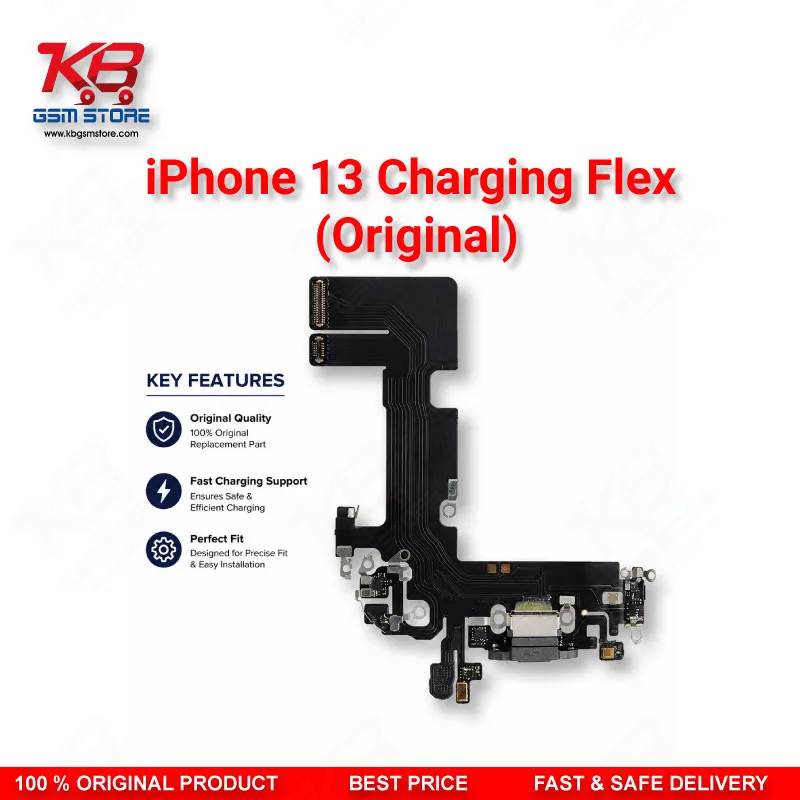 iPhone 13 Charging Flex Cable (Original) – Charging Port Dock Connector Replacement