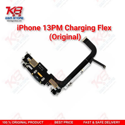 iPhone 13 Pro Max Original Charging Flex Cable – Lightning Dock Connector with Microphone & Antenna Assembly