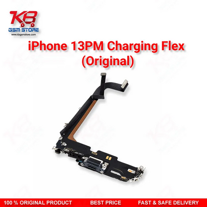 iPhone 13 Pro Max Original Charging Flex Cable – Lightning Dock Connector with Microphone & Antenna Assembly