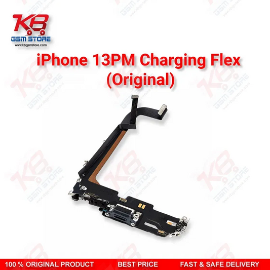 iPhone 13 Pro Max Original Charging Flex Cable – Lightning Dock Connector with Microphone & Antenna Assembly