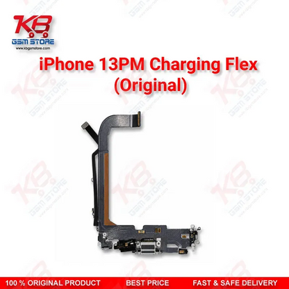 iPhone 13 Pro Max Original Charging Flex Cable – Lightning Dock Connector with Microphone & Antenna Assembly