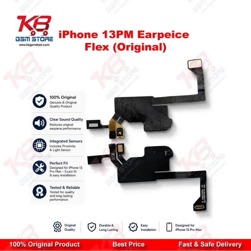 iPhone 13 Pro Max Earpiece Flex Cable (Original) – Speaker & Proximity Sensor Replacement Part