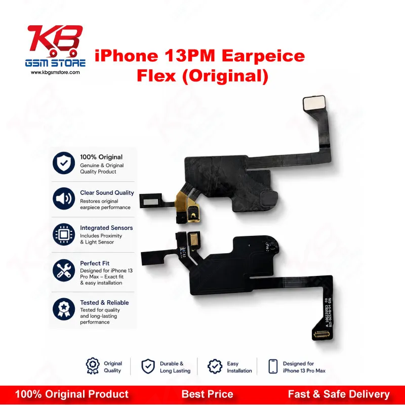 iPhone 13 Pro Max Earpiece Flex Cable (Original) – Speaker & Proximity Sensor Replacement Part