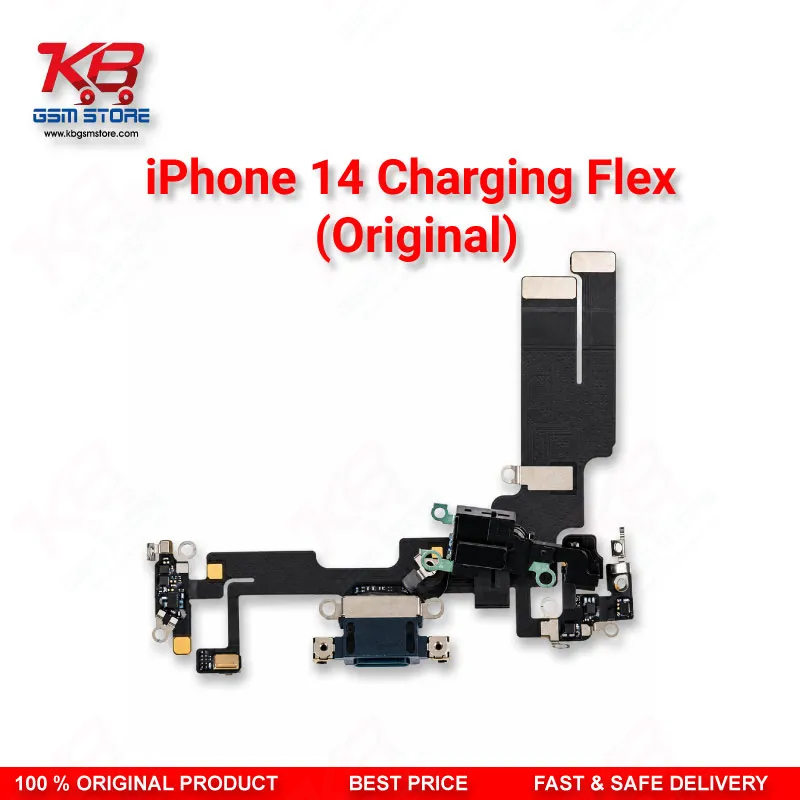 iPhone 14 Original Charging Flex Cable – Lightning Dock Connector Replacement