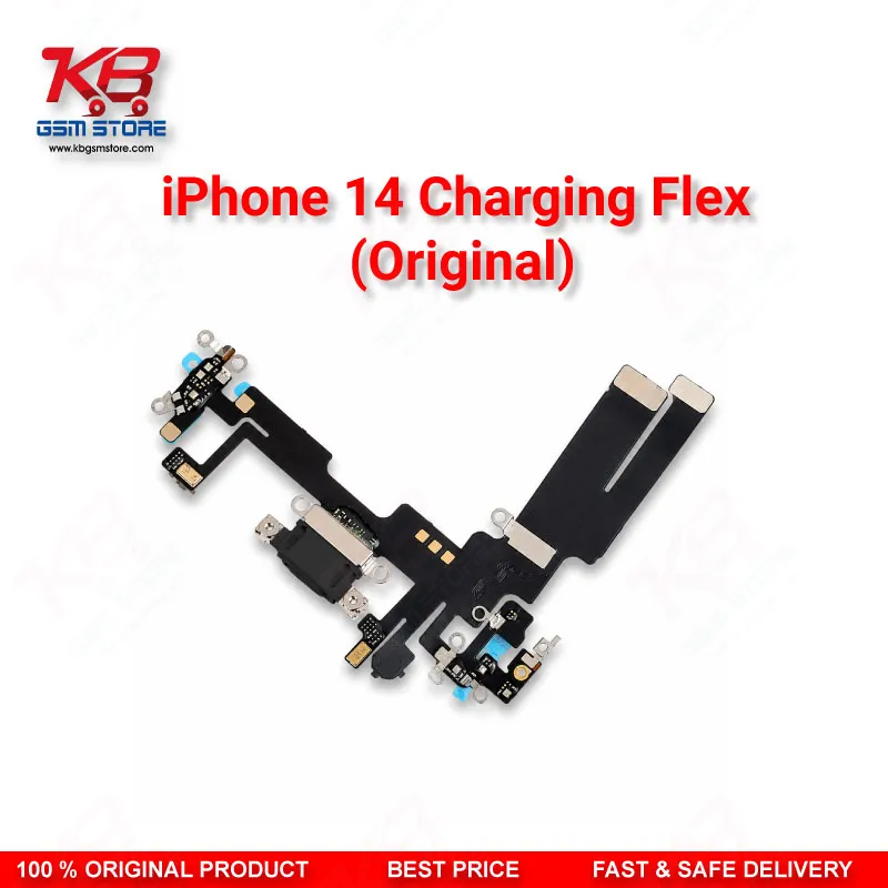 iPhone 14 Original Charging Flex Cable – Lightning Dock Connector Replacement