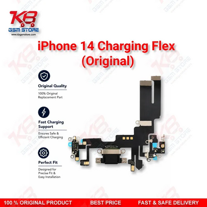 iPhone 14 Original Charging Flex Cable – Lightning Dock Connector Replacement