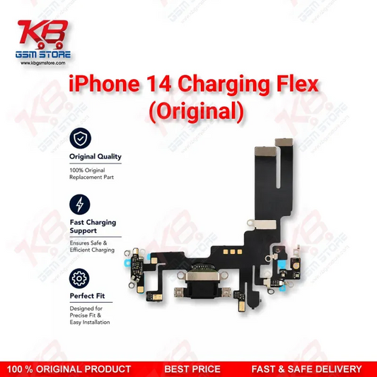 iPhone 14 Original Charging Flex Cable – Lightning Dock Connector Replacement