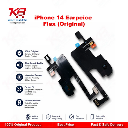 iPhone 14 Earpiece Flex Cable (Original) – Ear Speaker & Proximity Sensor Connector