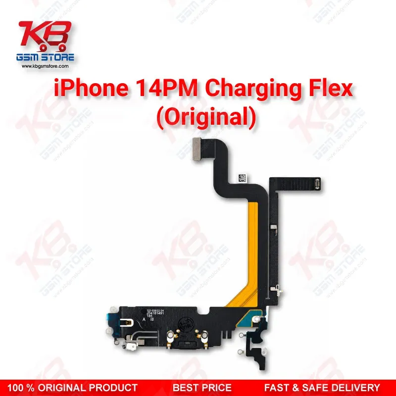 Apple iPhone 14 Pro Max Original Charging Flex Cable – Lightning Dock Connector with Microphone Assembly