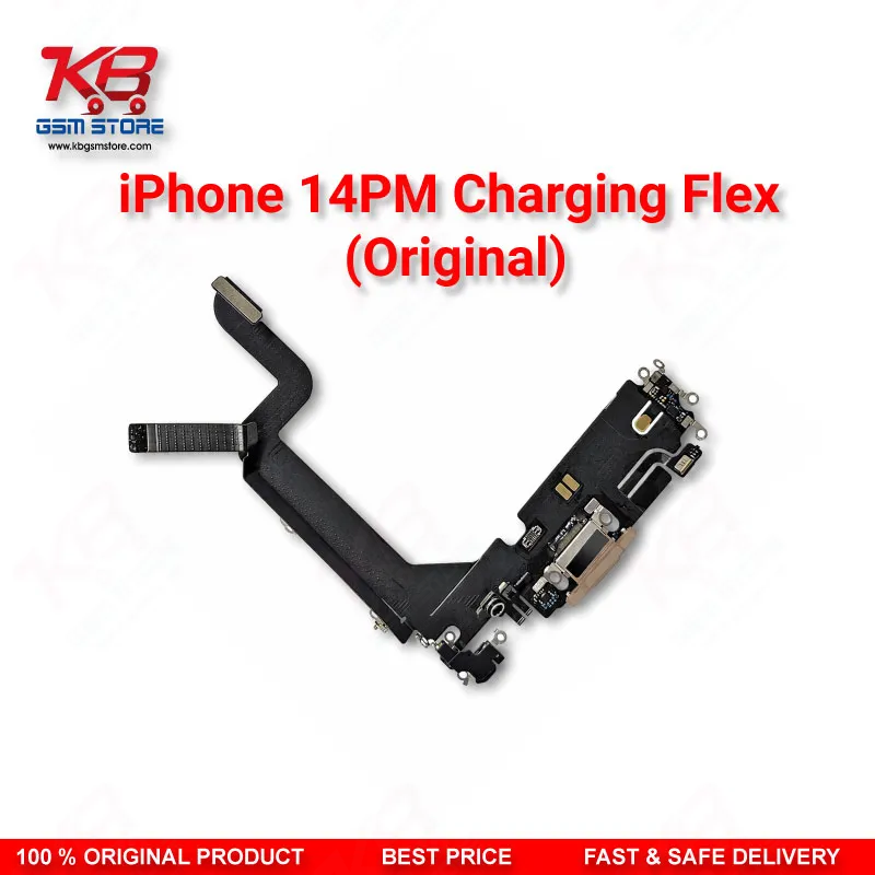 Apple iPhone 14 Pro Max Original Charging Flex Cable – Lightning Dock Connector with Microphone Assembly