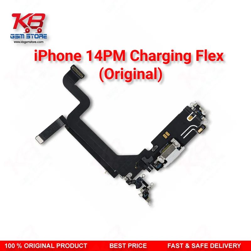 Apple iPhone 14 Pro Max Original Charging Flex Cable – Lightning Dock Connector with Microphone Assembly