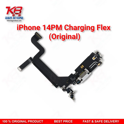 Apple iPhone 14 Pro Max Original Charging Flex Cable – Lightning Dock Connector with Microphone Assembly