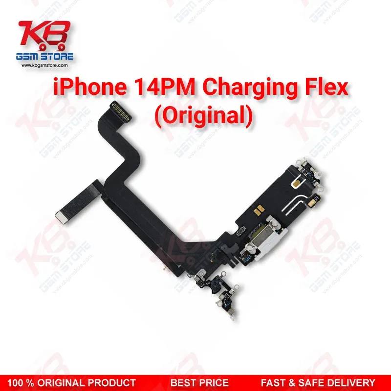 Apple iPhone 14 Pro Max Original Charging Flex Cable – Lightning Dock Connector with Microphone Assembly