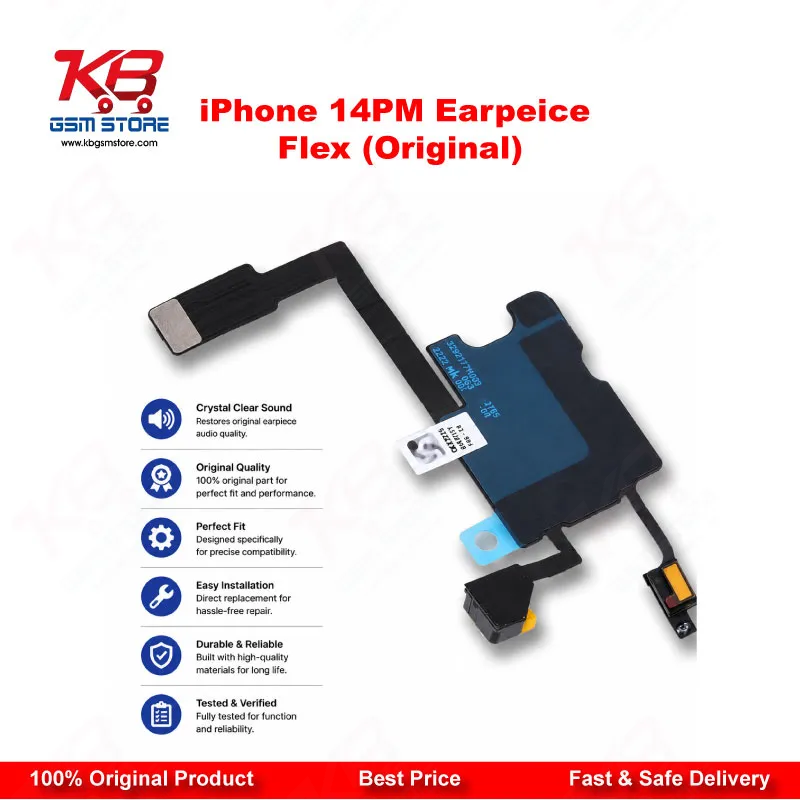 Original Earpiece Proximity Sensor Flex Cable for iPhone 14 Pro Max