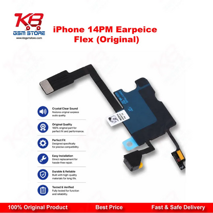 Original Earpiece Proximity Sensor Flex Cable for iPhone 14 Pro Max