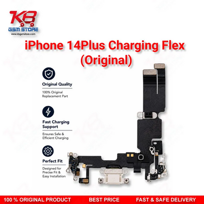 iPhone 14 Plus Original Charging Flex Cable – Lightning Port Dock Connector Replacement