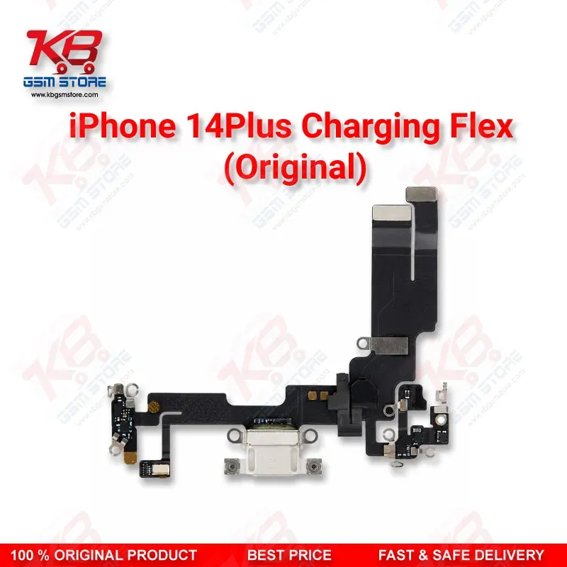 iPhone 14 Plus Original Charging Flex Cable – Lightning Port Dock Connector Replacement