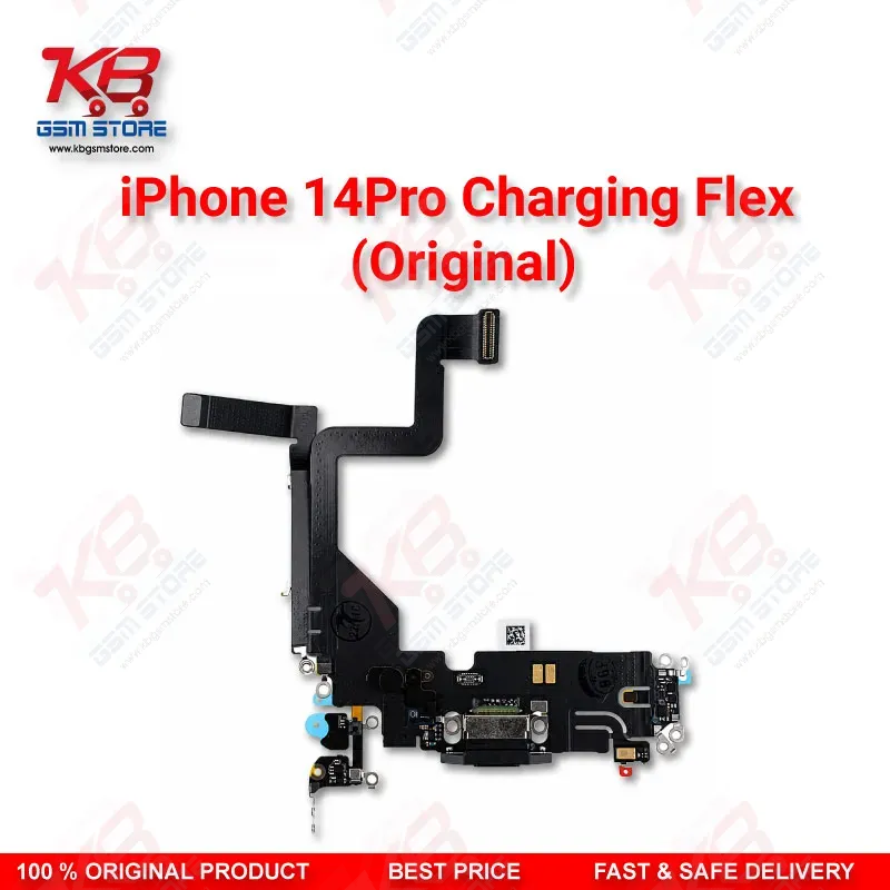iPhone 14 Pro Original Charging Flex Cable – Lightning Dock Connector Assembly Replacement
