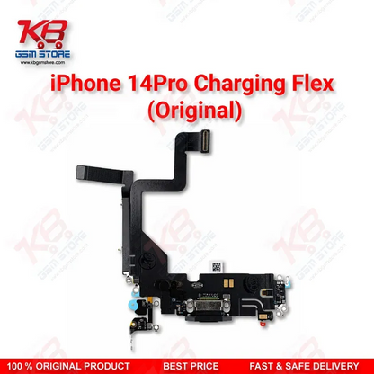 iPhone 14 Pro Original Charging Flex Cable – Lightning Dock Connector Assembly Replacement