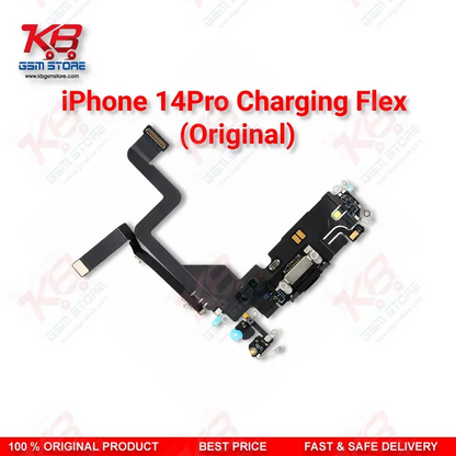 iPhone 14 Pro Original Charging Flex Cable – Lightning Dock Connector Assembly Replacement
