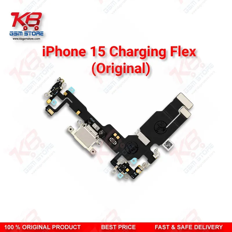Apple iPhone 15 Original Charging Port Flex Cable – USB-C Dock Connector Replacement