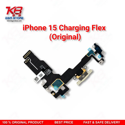 Apple iPhone 15 Original Charging Port Flex Cable – USB-C Dock Connector Replacement
