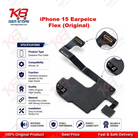 iPhone 15 Earpiece Flex Cable (Original) – Speaker & Proximity Sensor Replacement