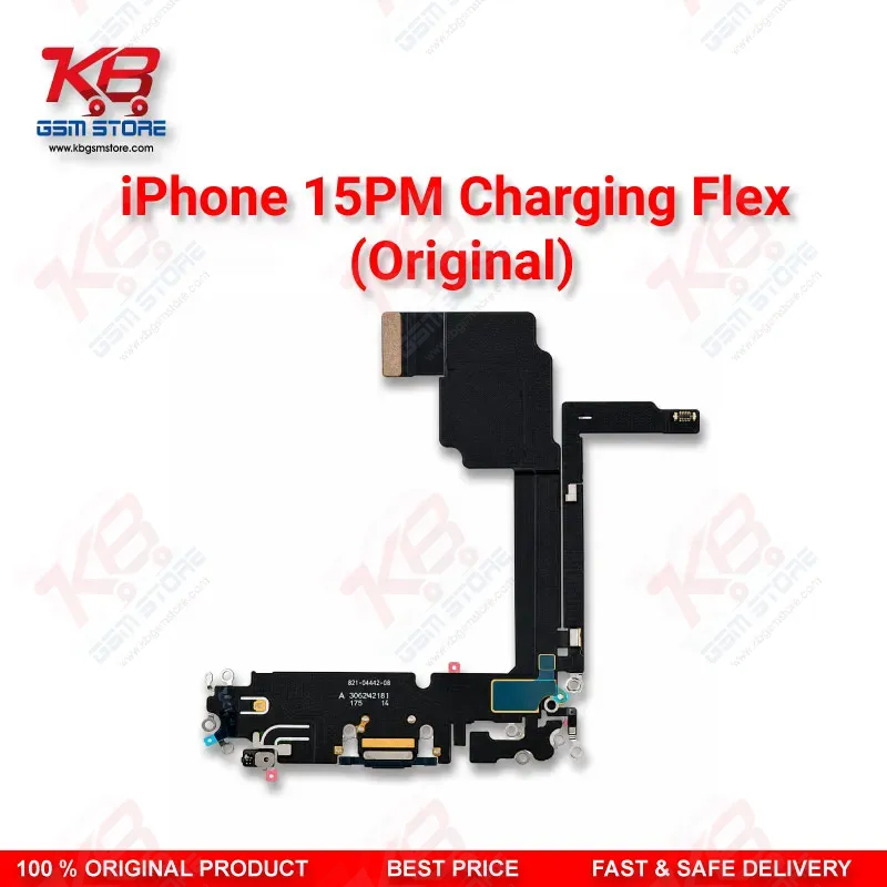 iPhone 15 Pro Max USB-C Charging Port Flex Cable Replacement – Original Quality Dock Connector Assembly