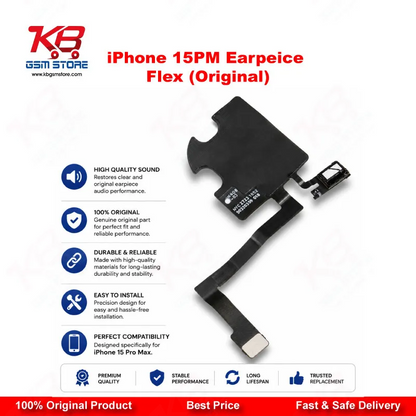 iPhone 15 Pro Max Earpiece Flex Cable (Original) – Proximity Sensor & Ear Speaker Repair Part