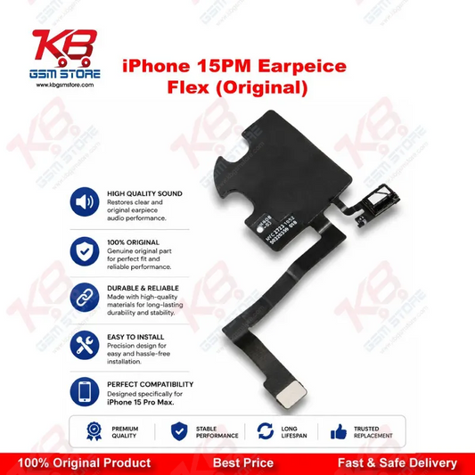 iPhone 15 Pro Max Earpiece Flex Cable (Original) – Proximity Sensor & Ear Speaker Repair Part