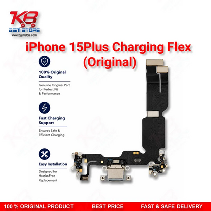 iPhone 15 Plus Original Charging Flex Cable – USB-C Dock Connector Assembly Replacement